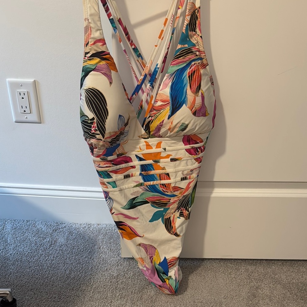 Colorful Floral La Blanca Swimsuit